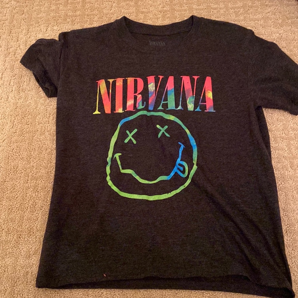 TARGET-nirvana rainbow t-shirt
